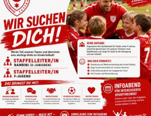 Mach mit im Kinderfußball: Staffelleitung gesucht